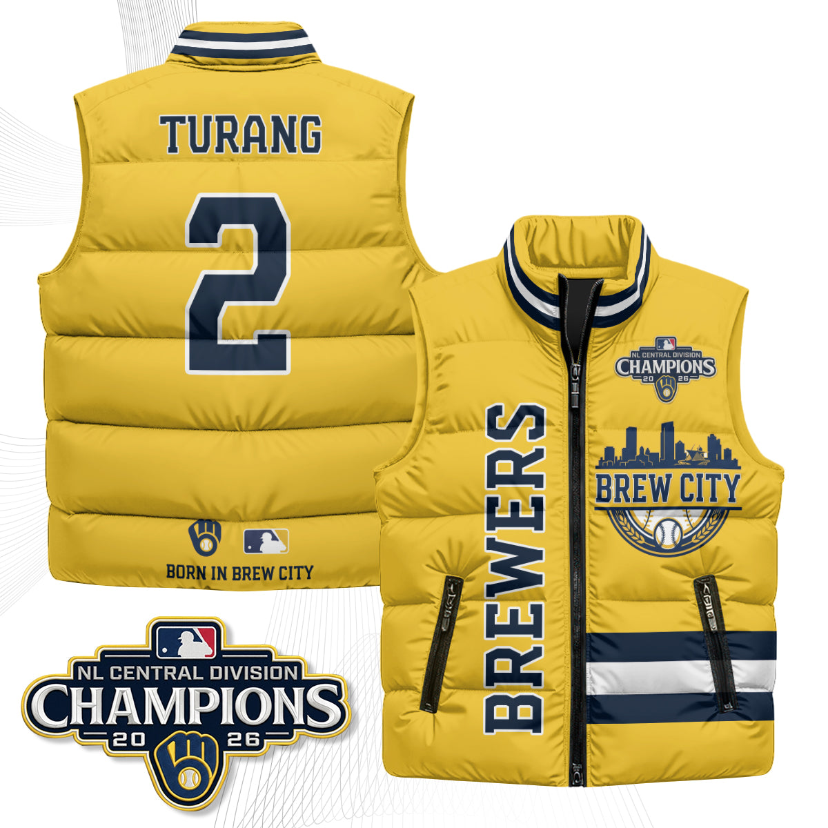 MIL "Brew City" Puffer Vest - Printed V3