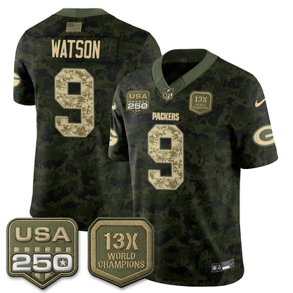 GB 2026 Salute To Service Edition Vapor Jersey - Stitched