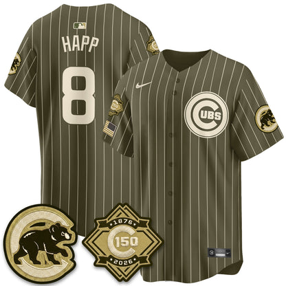 CHC New Era Olive 2026 Armed Forces Day Jersey -All Stitched