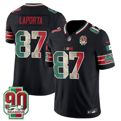 DET Mexico Edition Vapor Jersey - Stitched