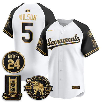 OAK 2026 Alternate Sacramento 125 Years Limited Vapor Gold Edition Jersey - All Stitched