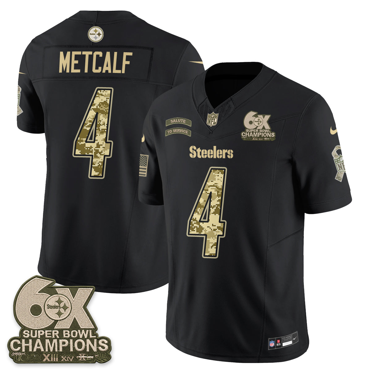 Pittsburgh Steelers 2026 Salute to Service Edition Vapor Jersey V3- Stitched