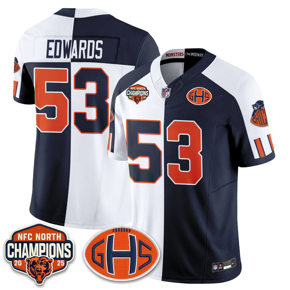 CHI 2026 Rivalries Split Edition Vapor Jersey - Stitched