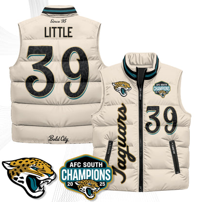 Jacksonville Jaguars 2026 Rivalries Puffer Vest - Printed