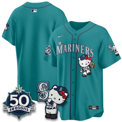 SEA x Meow KT Night Limited Teal Jersey - All Stitched