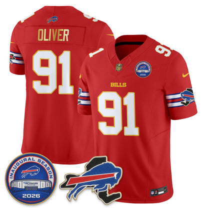 BUF 2026 Royal Gold Trim Edition Vapor Jersey - Stitched