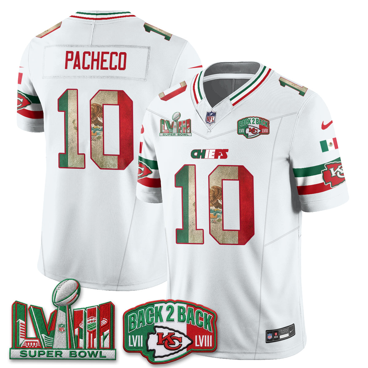 KC Mexico Edition Vapor Jersey - Stitched