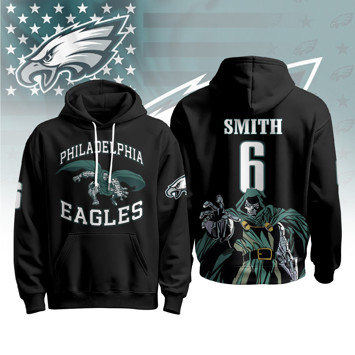 PHI x Green Cape Villain Edition Pullover Hoodie - Printed
