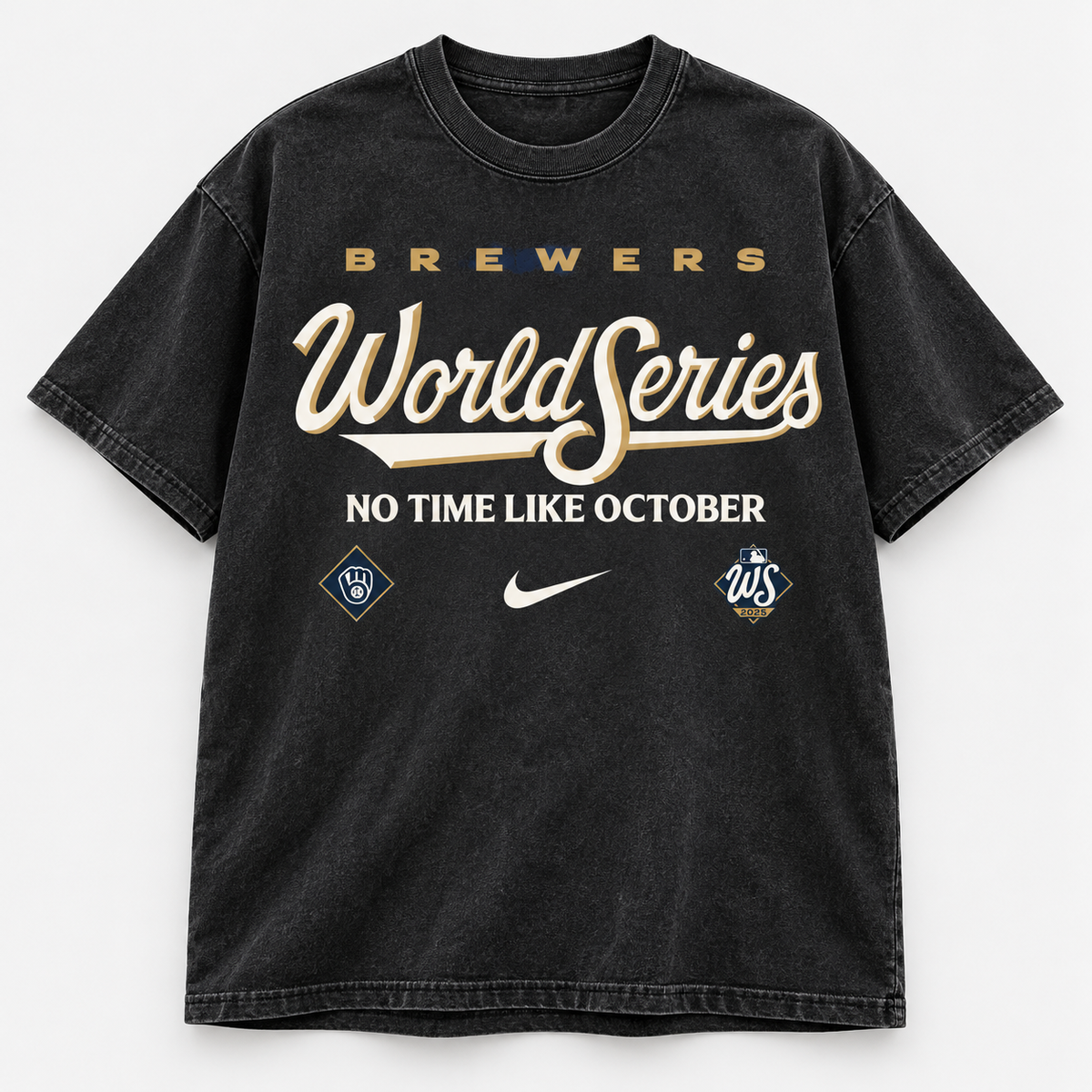 Milwaukee Brewers 2026 World Series Washed T-Shirt - Printed