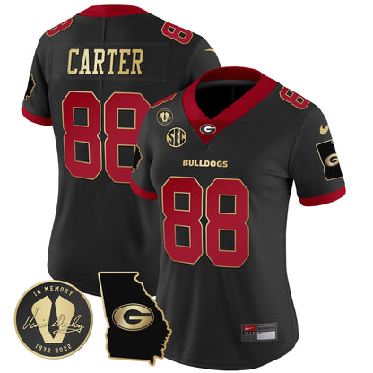 Women's Georgia Bulldogs 2023 Vapor Jersey V3 - Georgia Map - All Stitched