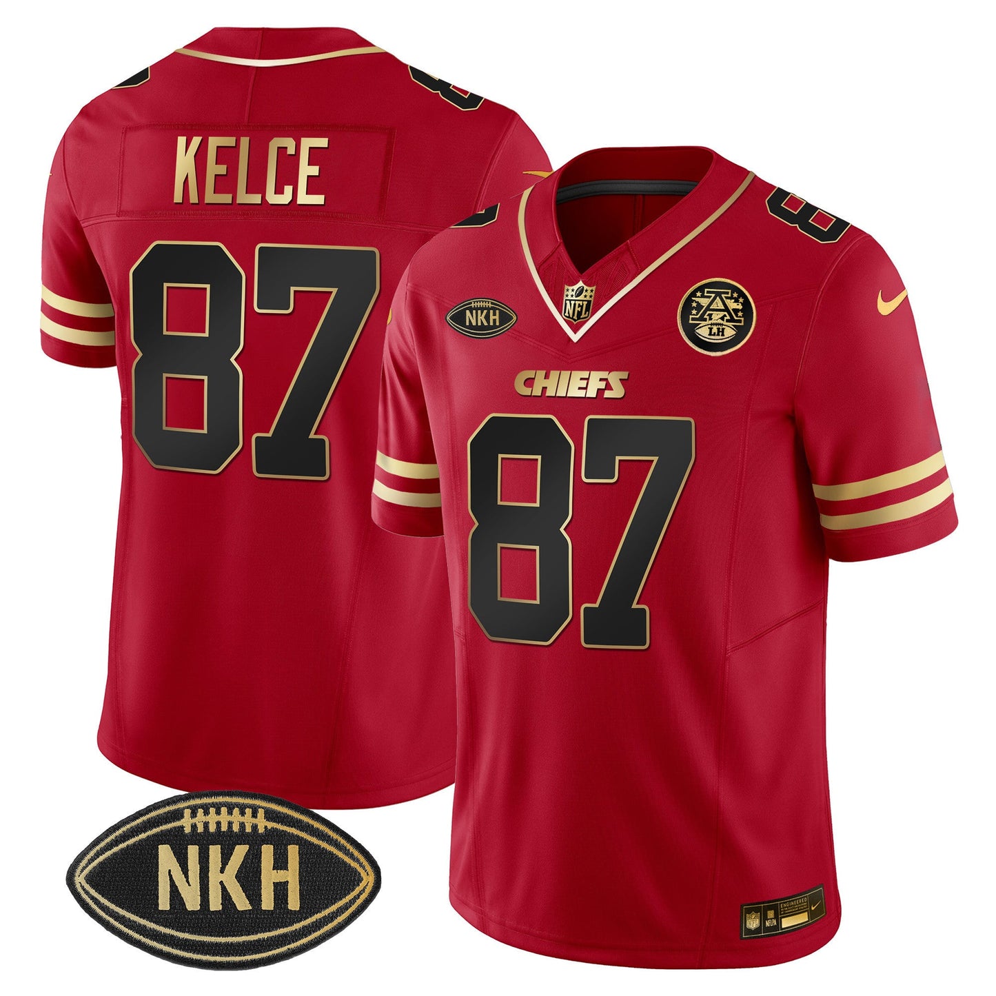 Men's Chiefs NKH Patch 2023 Vapor Limited Jersey - All Stitched