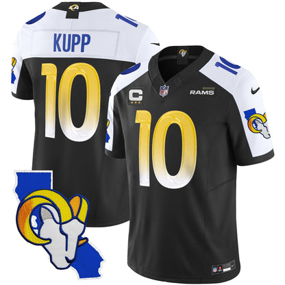 Men's Rams California Patch Vapor Limited Jersey - All Stitched