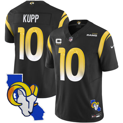 Men's Rams California Patch Vapor Limited Jersey - All Stitched