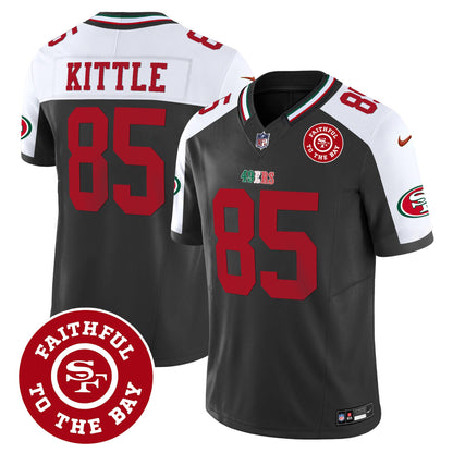 Men's 49ers Mexico Faithful To The Bay Patch Vapor Jersey - All Stitched