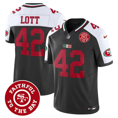 Men's 49ers Mexico Faithful To The Bay Patch Vapor Jersey - All Stitched