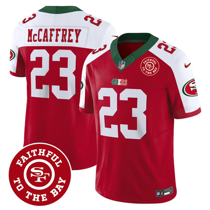 Men's 49ers Mexico Faithful To The Bay Patch Vapor Jersey - All Stitched