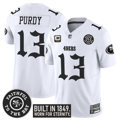 Men's San Francisco 49ers 'Fog City Gothic Edition' Vapor Limited Jersey - All Stitched