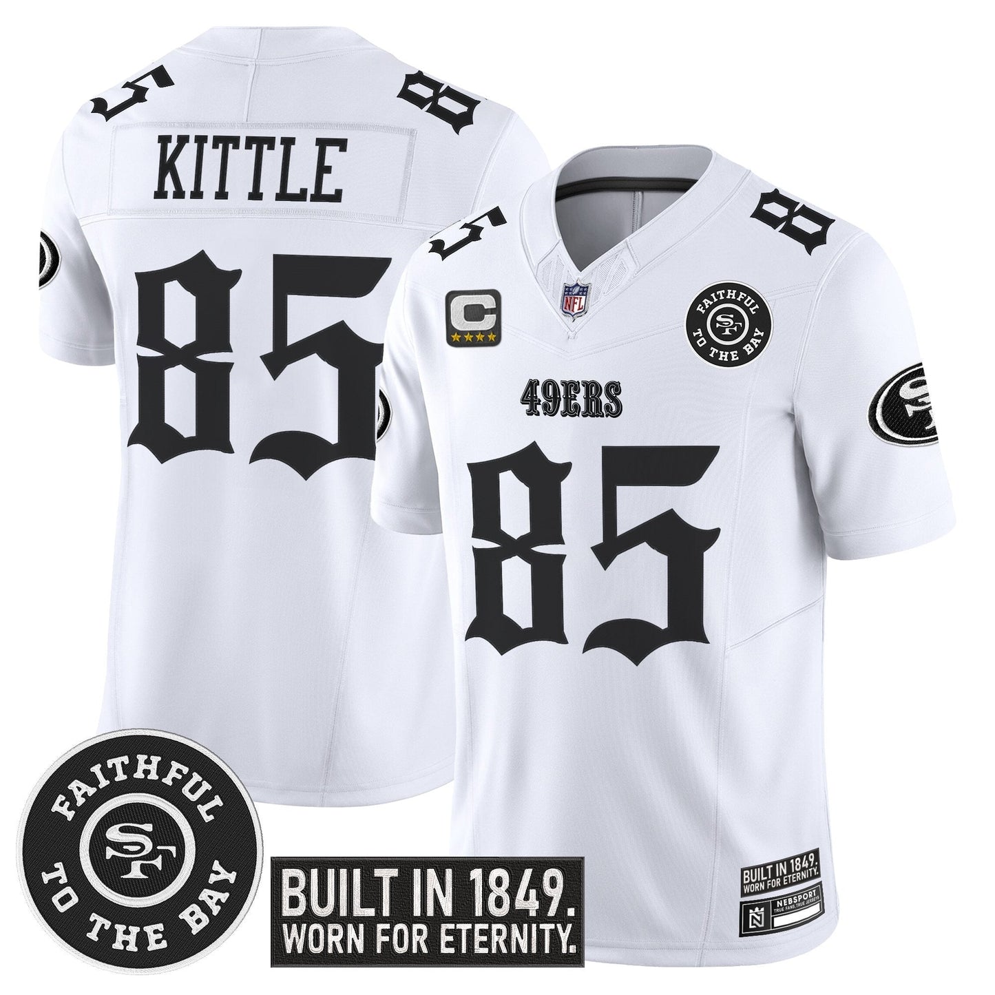 Men's San Francisco 49ers 'Fog City Gothic Edition' Vapor Limited Jersey - All Stitched