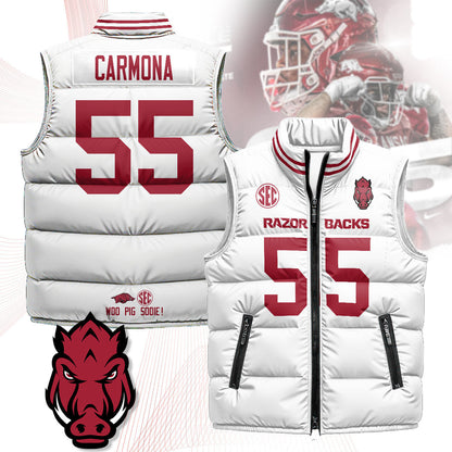 Arkansas Razorbacks Unisex Puffer Vest