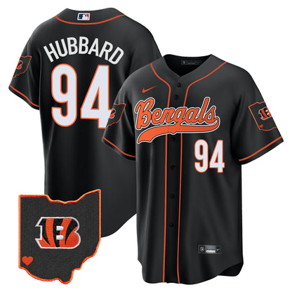 Men's Bengals Ohio Patch Baseball Jersey - All Stitched