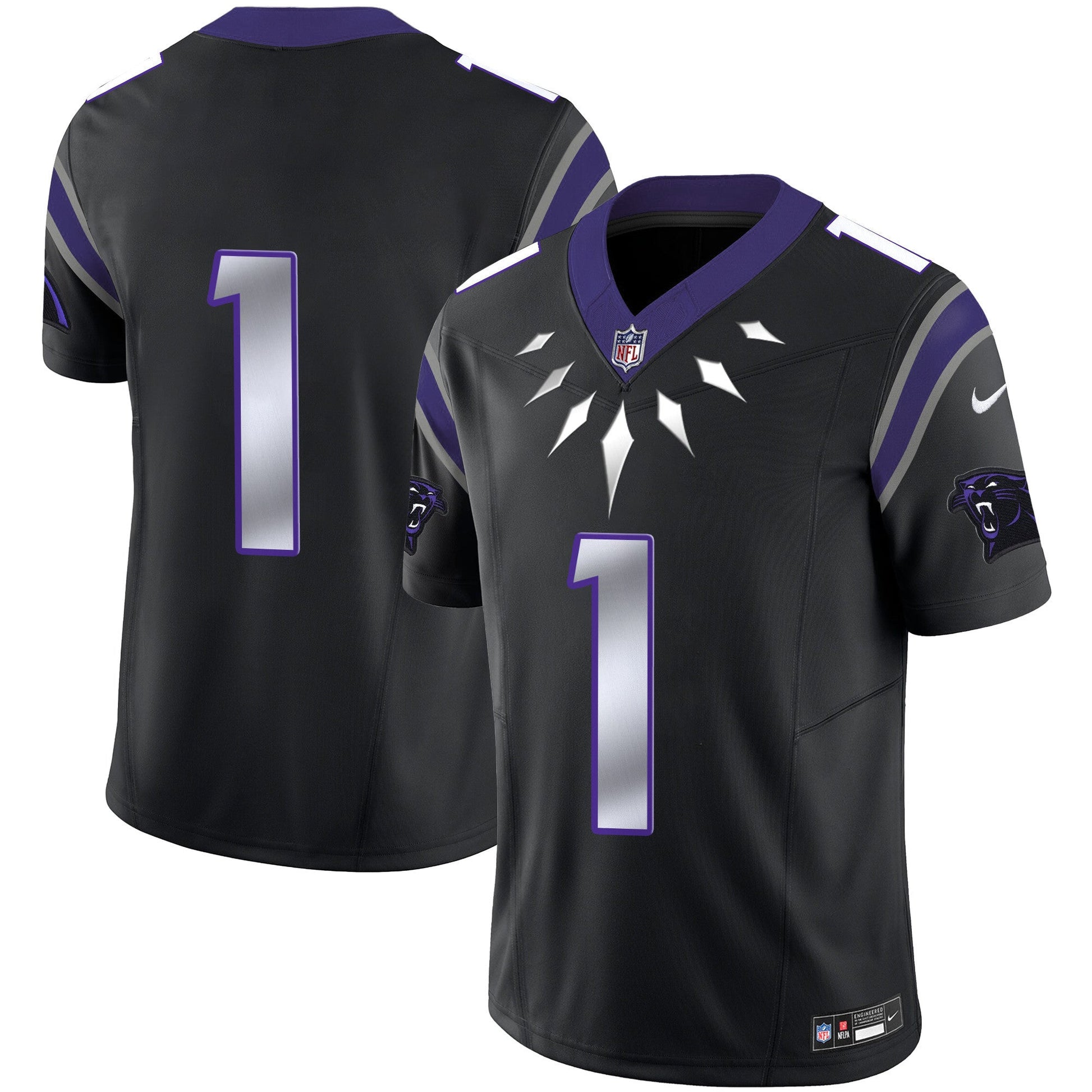 Men's Carolina Panthers Wakanda Vapor Limited Jersey - All Stitched