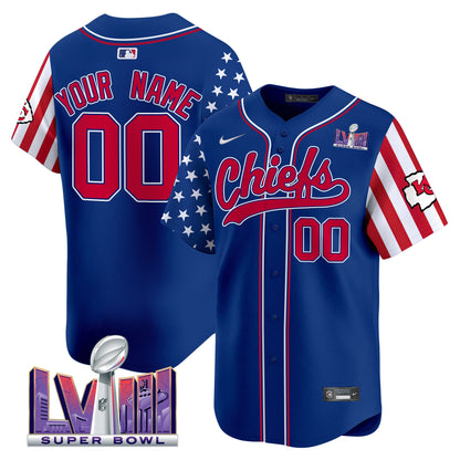 Chiefs 2024 American Style Vapor Premier Limited Custom Jersey - All Stitched