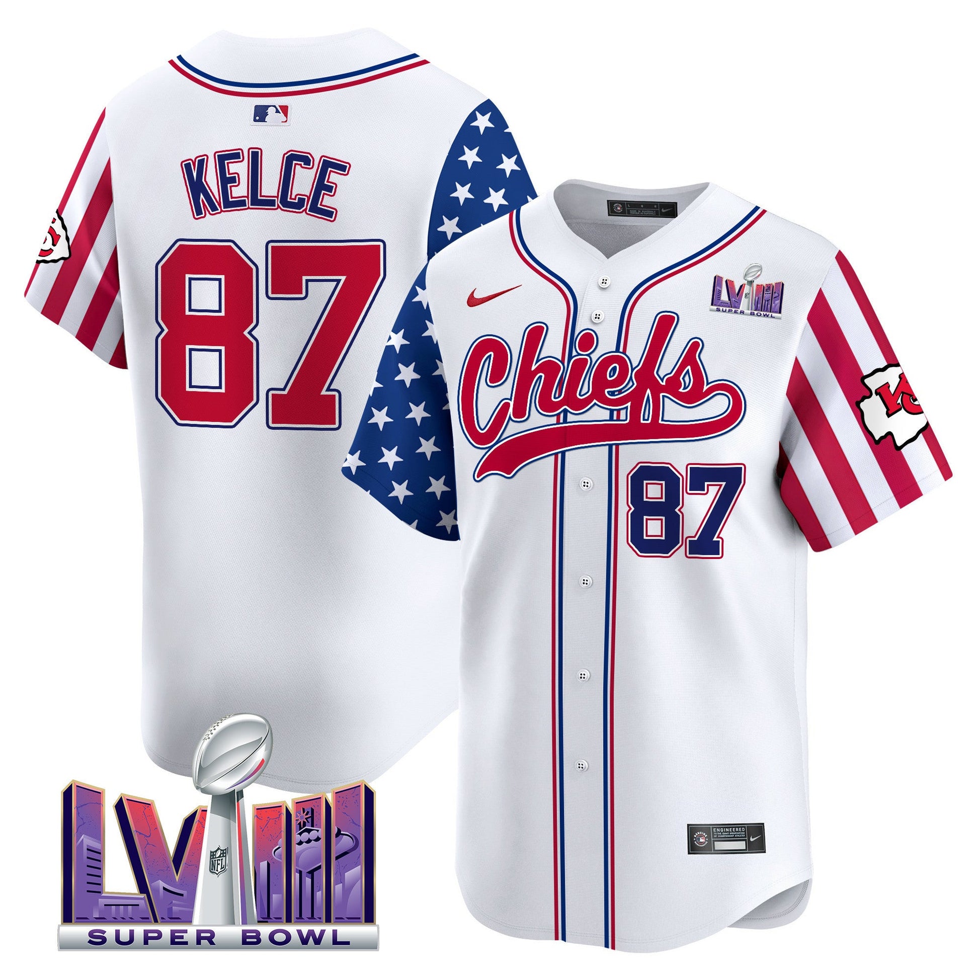 Men's Chiefs 2024 American Style Vapor Premier Limited Jersey - All Stitched