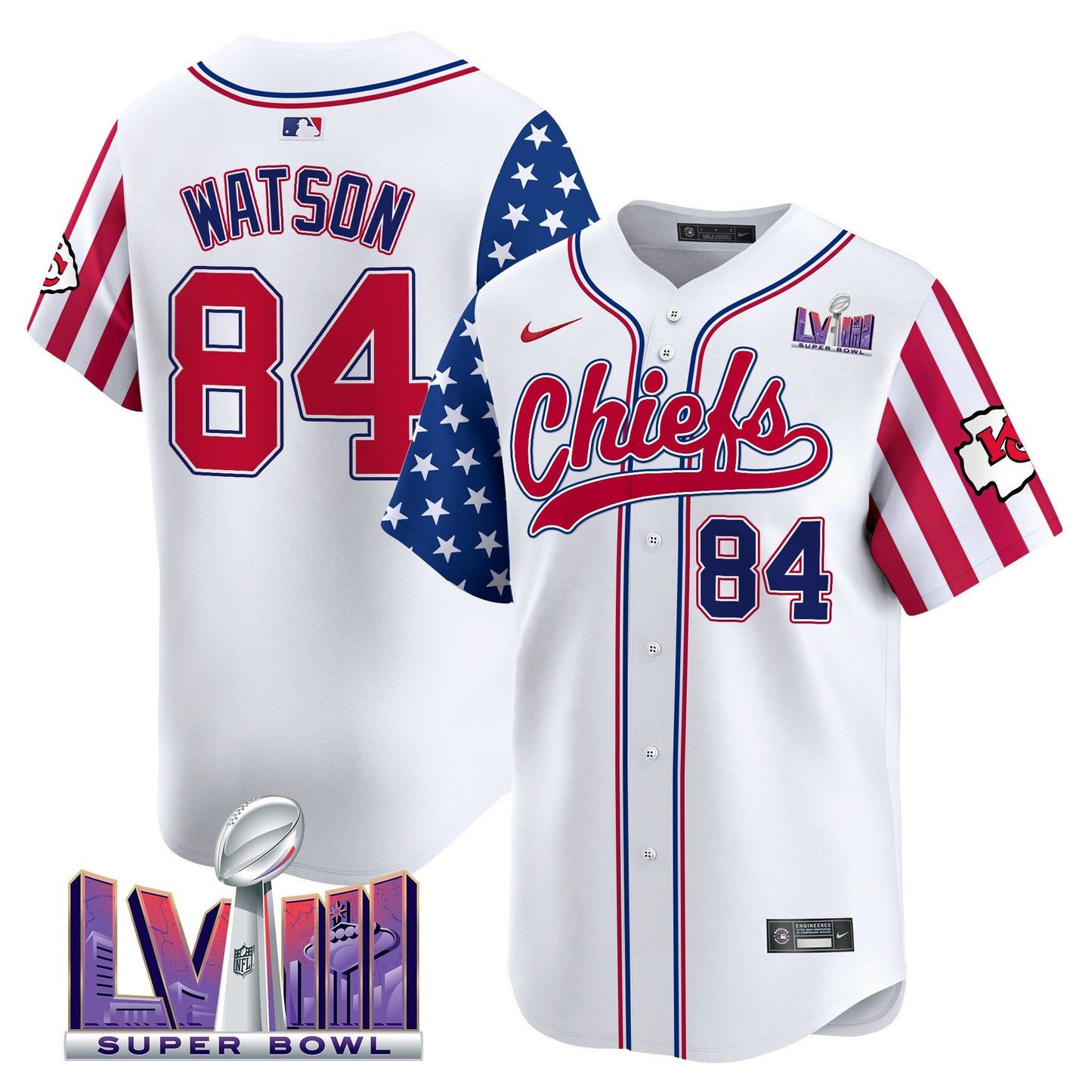 Men's Chiefs 2024 American Style Vapor Premier Limited Jersey - All Stitched