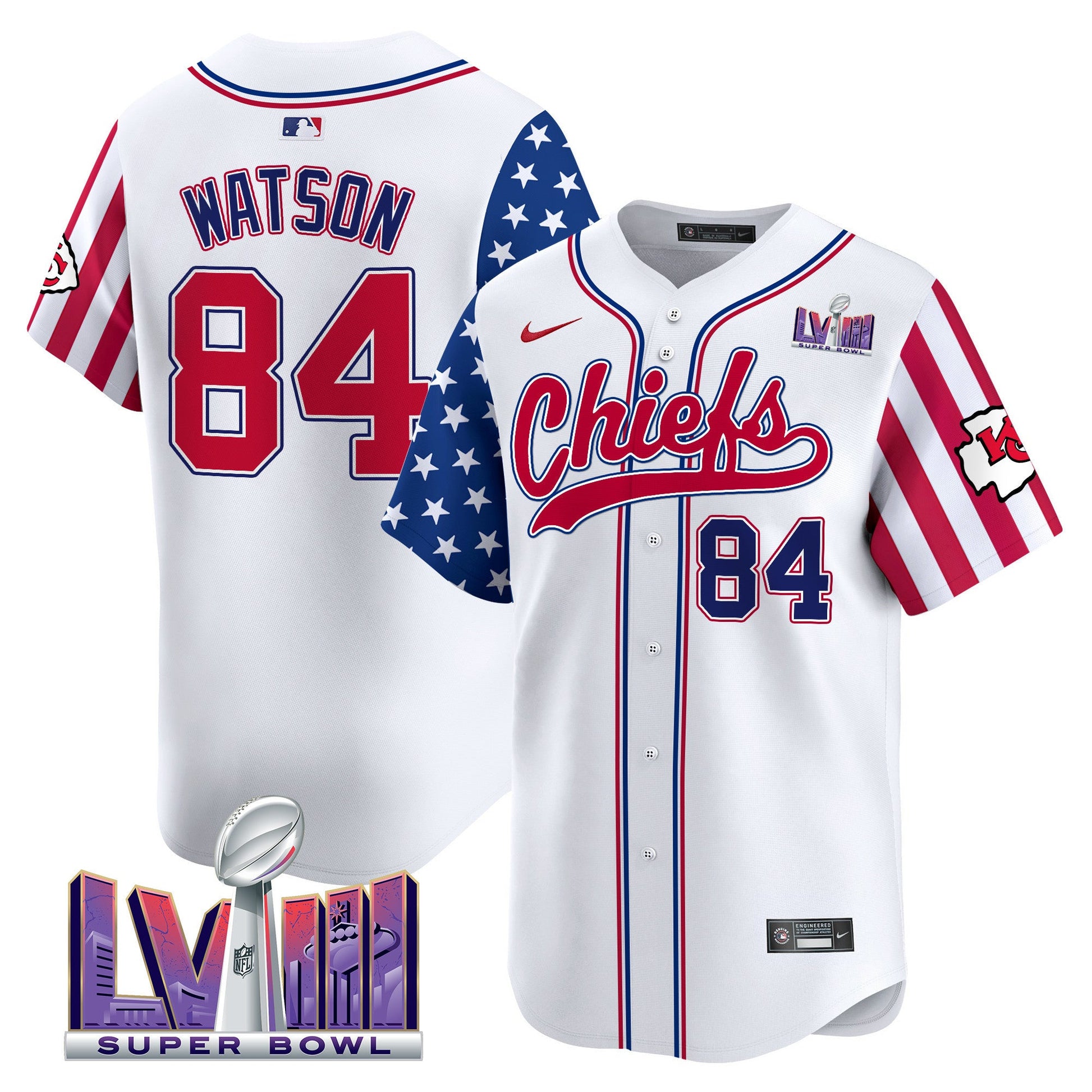 Men's Chiefs 2024 American Style Vapor Premier Limited Jersey - All Stitched