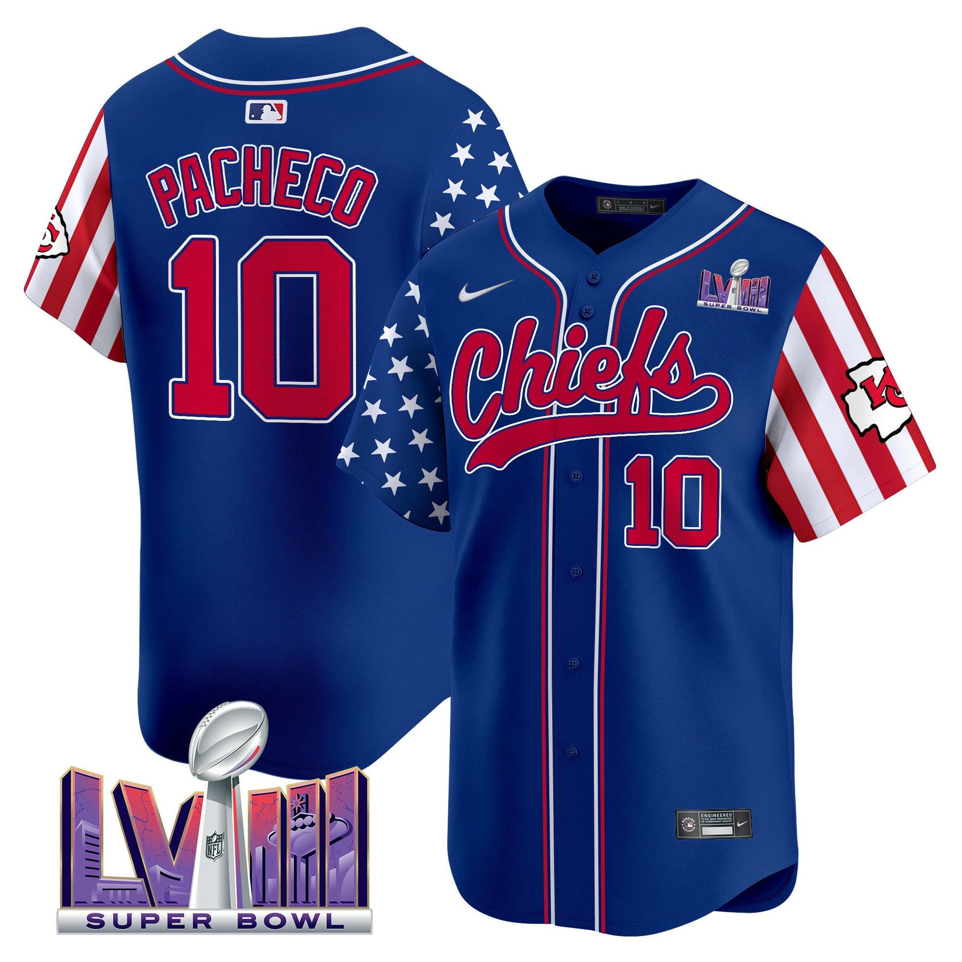 Men's Chiefs 2024 American Style Vapor Premier Limited Jersey - All Stitched