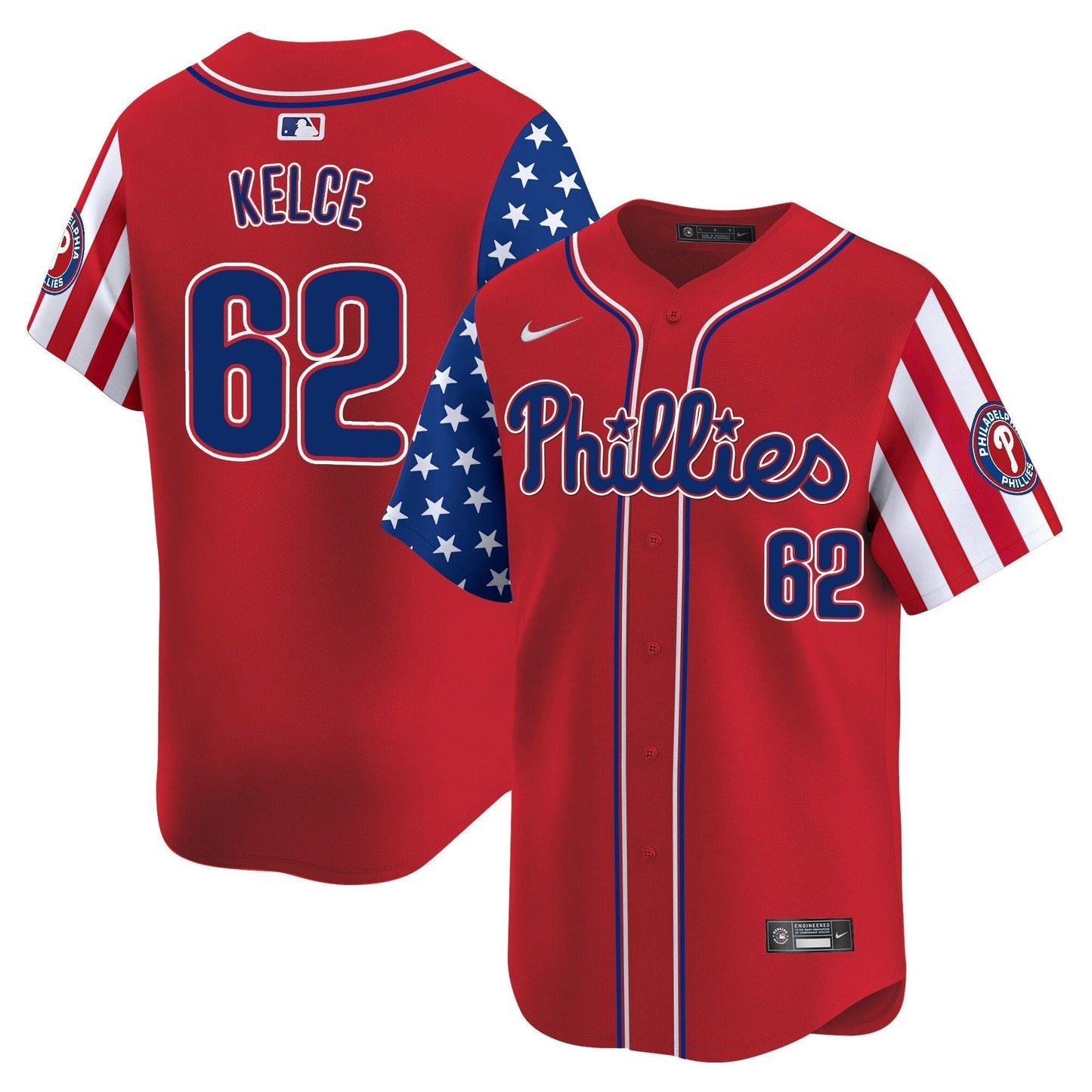 Men's Phillies 2025 Independence Day Vapor Premier Limited Jersey - All Stitched