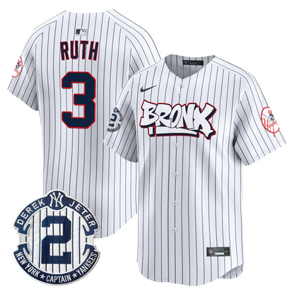 Men's New York Yankees The Bronx Graffiti Vapor Premier Limited Jersey V4 - All Stitched