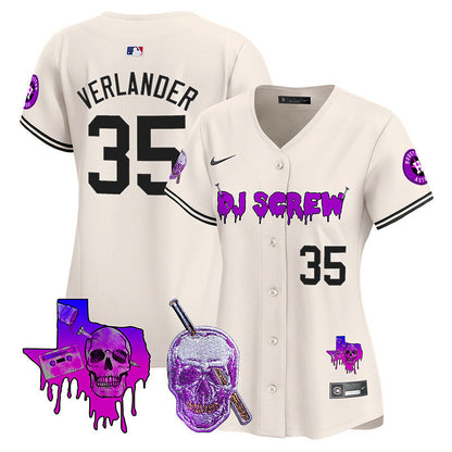 Women's Astros DJ Screw Vapor Premier Limited Jersey - All Stitched