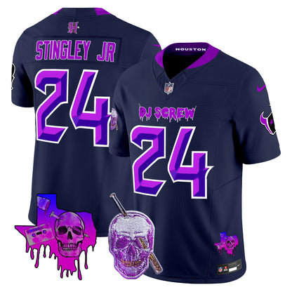 Men's Houston Texans DJ Screw Vapor Limited Jersey - All Stitched