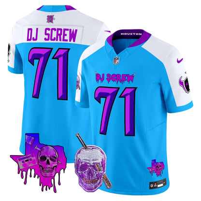 Men's Houston Texans DJ Screw Vapor Limited Jersey - All Stitched