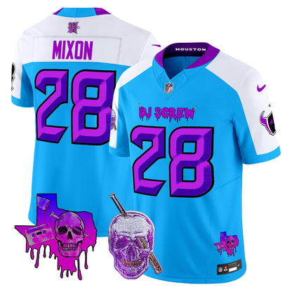 Men's Houston Texans DJ Screw Vapor Limited Jersey - All Stitched
