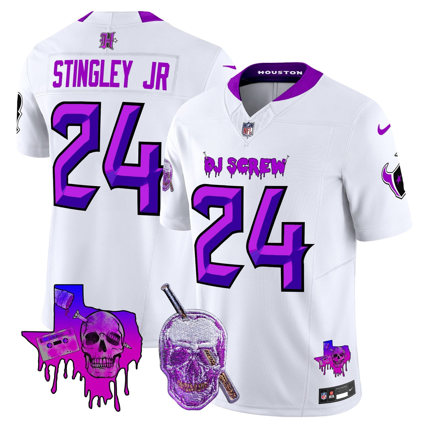Men's Houston Texans DJ Screw Vapor Limited Jersey - All Stitched