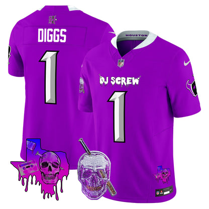 Men's Houston Texans DJ Screw Vapor Limited Jersey - All Stitched