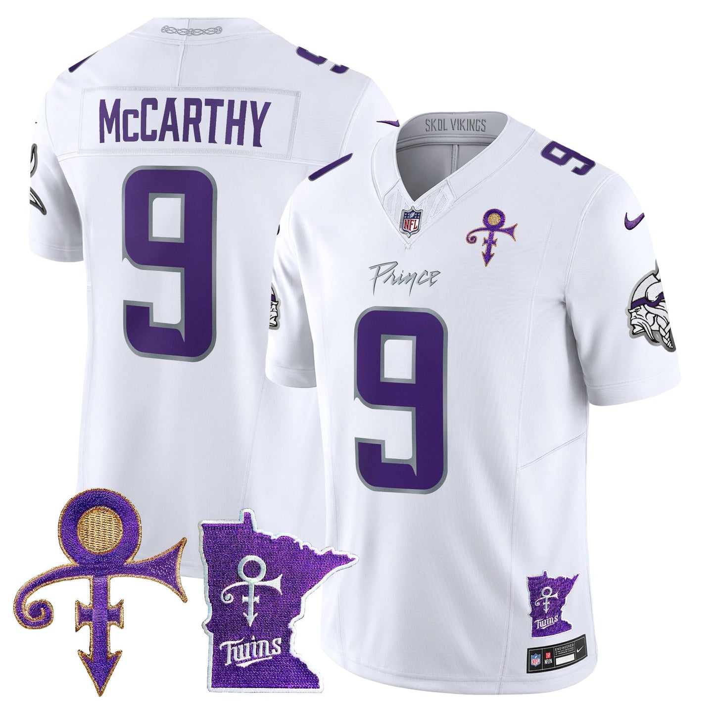 Men's Minnesota Vikings 2024 Prince Vapor Limited Jersey V2 - All Stitched