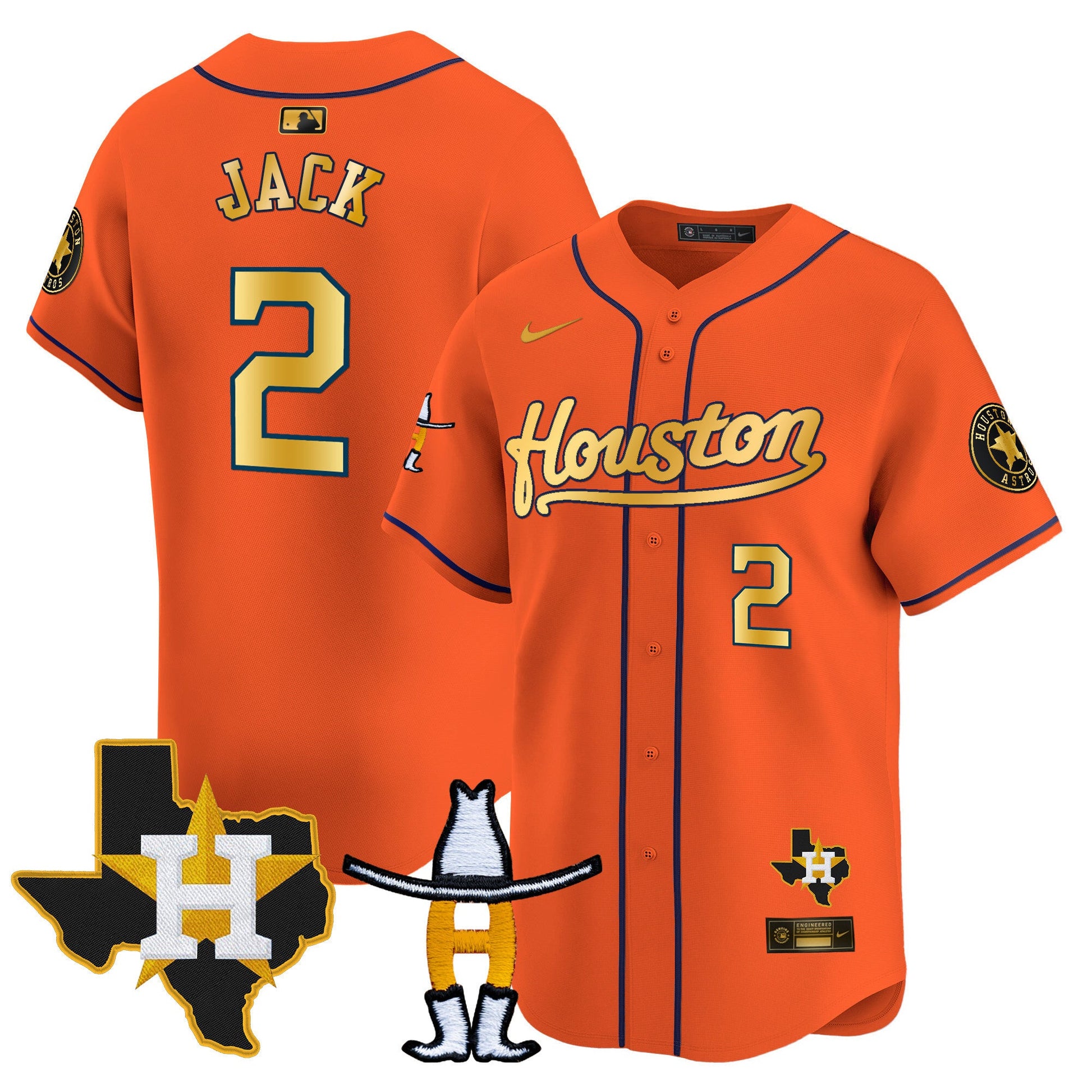 Men's Houston Astros Houston Rodeo Patch Vapor Premier Limited Jersey - All Stitched