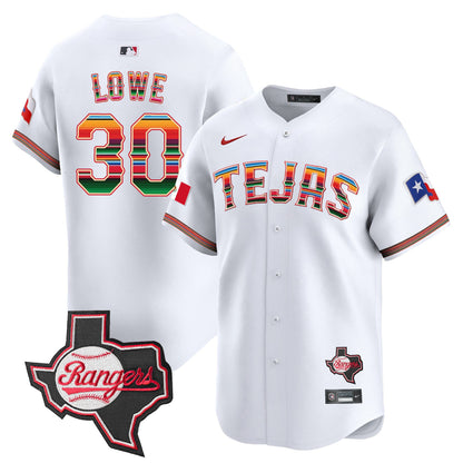 Men's Texas Rangers Mexico Texas Patch Vapor Premier Limited Jersey - All Stitched