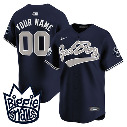 New York Yankees Biggie Smalls Vapor Premier Limited Custom Jersey - All Stitched