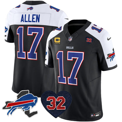 Men's Bills O.J. Simpson Patch Vapor Limited Jersey - All Stitched