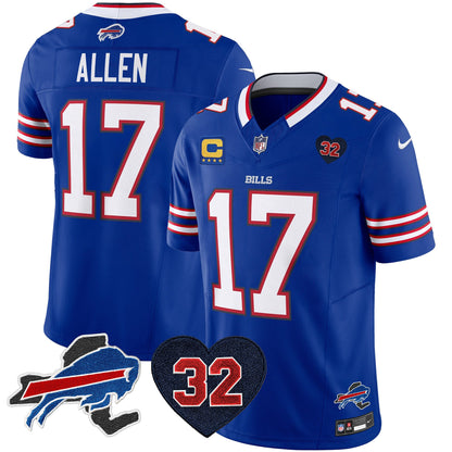 Men's Bills O.J. Simpson Patch Vapor Limited Jersey - All Stitched