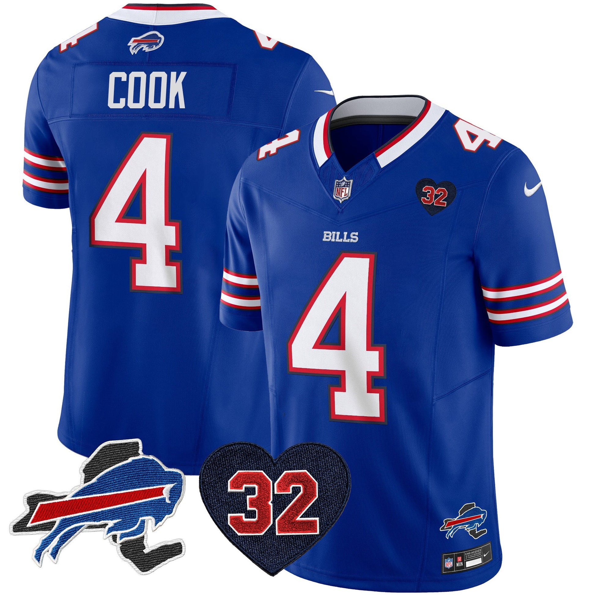 Men's Bills O.J. Simpson Patch Vapor Limited Jersey - All Stitched