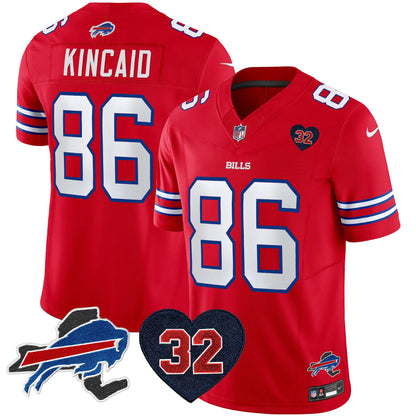 Men's Bills O.J. Simpson Patch Vapor Limited Jersey - All Stitched