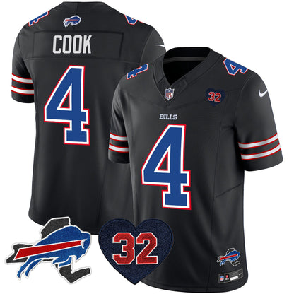 Men's Bills O.J. Simpson Patch Vapor Limited Jersey - All Stitched