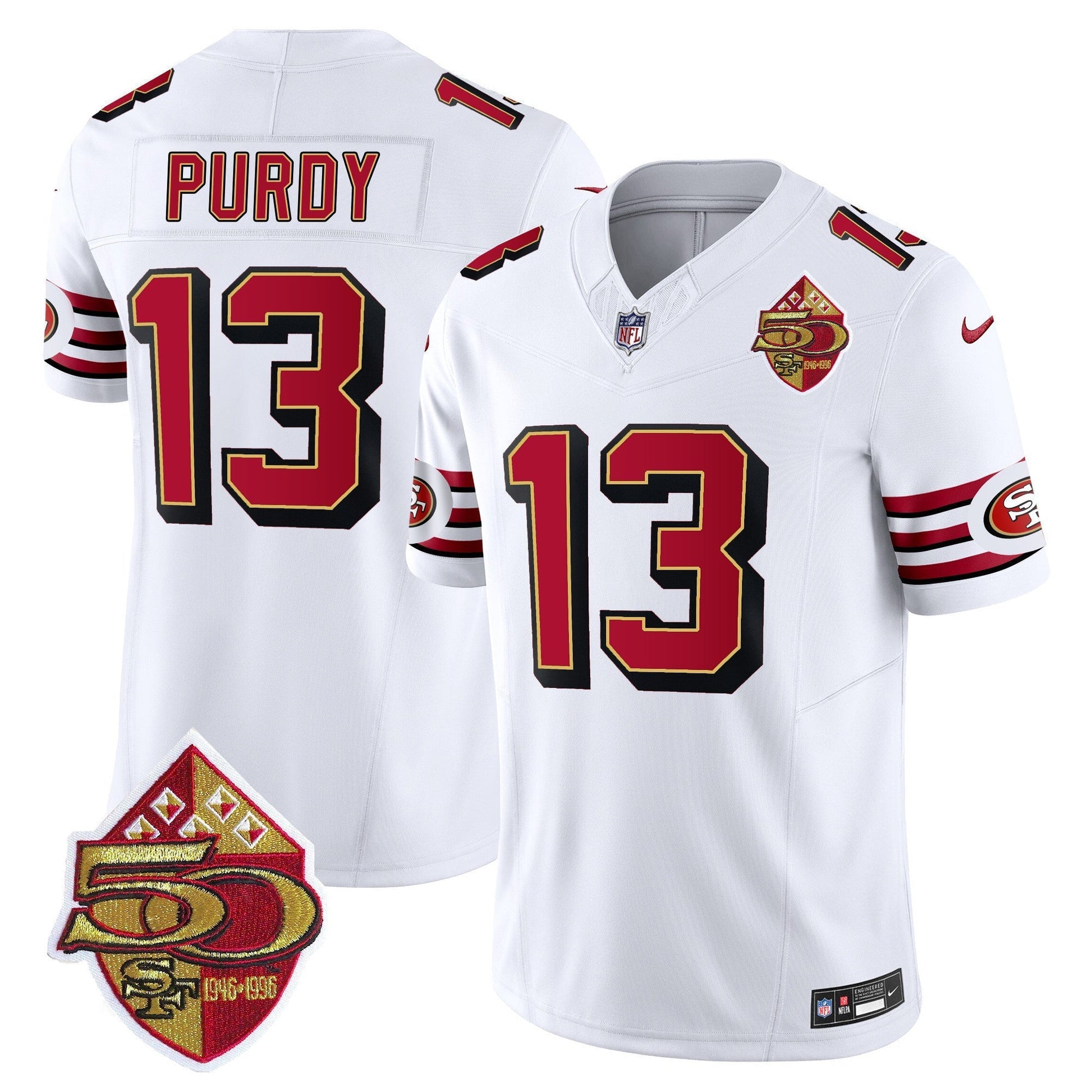 Men's 49ers 1996 Throwback Vapor Limited Jersey - All Stitched