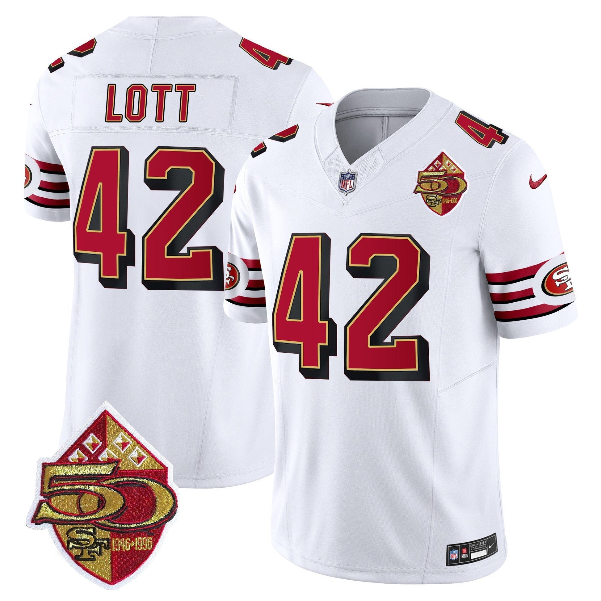 Men's 49ers 1996 Throwback Vapor Limited Jersey - All Stitched