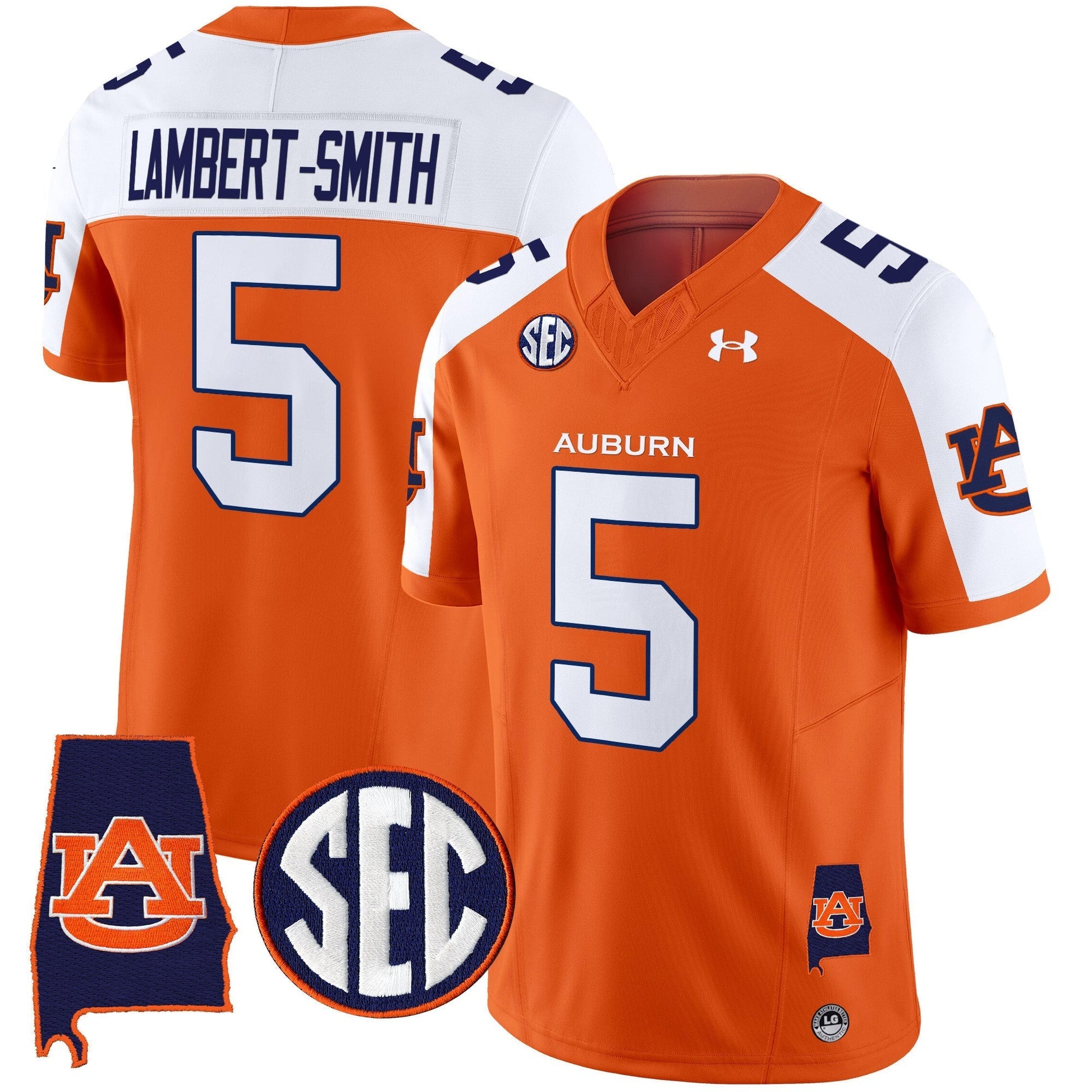 Men's Auburn Tigers 2024 Alabama Patch Vapor Limited Jersey - All Stitched